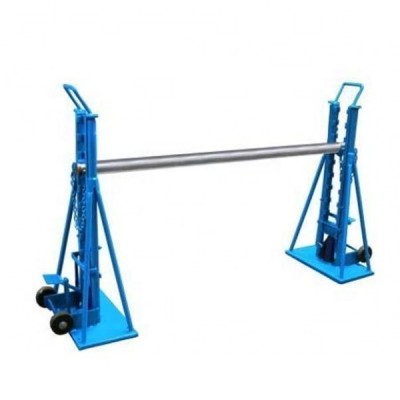 Cable drum hydraulic lifting jack stand