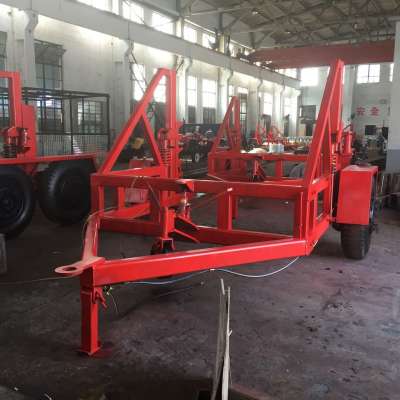 Cable Laying Equipment 8T Hydraulic Cable Drum Trailer Cable Reel Car